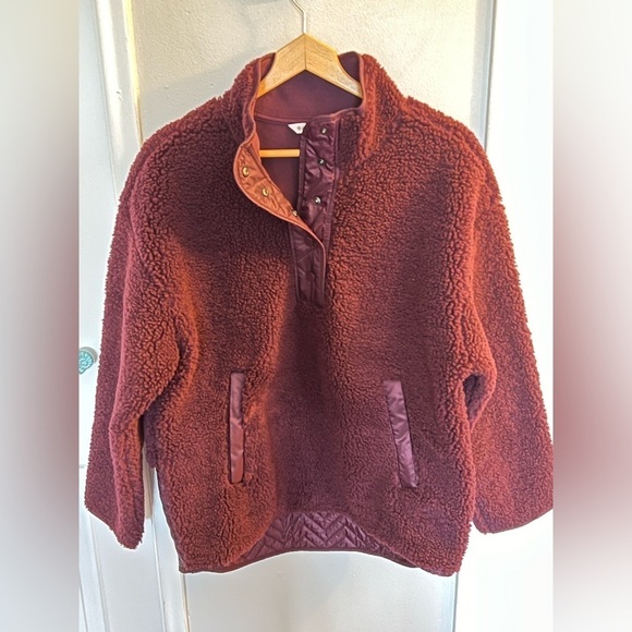 Athleta Jackets & Blazers - Athleta cozy Sherpa snap fleece